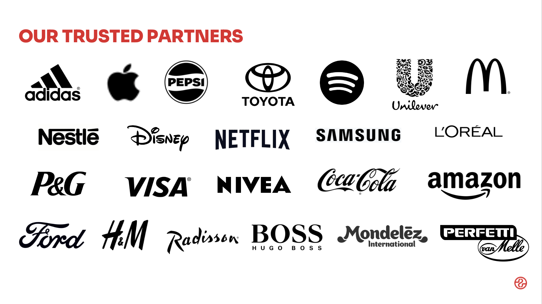 Trusted by Unilever, Nestlé, Coca-Cola, Netflix, McDonald's, Amazon, Mondelēz and more